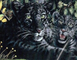 Kustom Krafts 99397 Черная пантера с детенышами