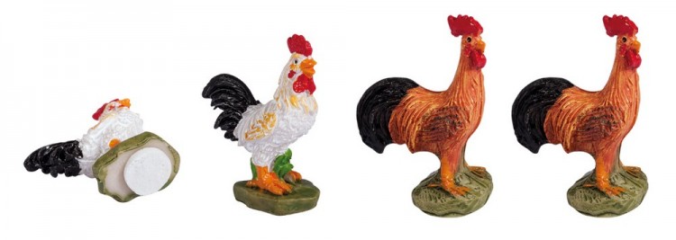 Rayher 46140000 Набор декоративных элементов "Петухи"