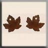 Mill Hill 12201 Декоративная подвеска "Maple Leaf Matte Autumn Topaz"