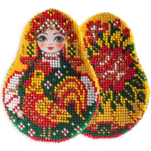 Радуга бисера В-581 Матрёшка с петушком