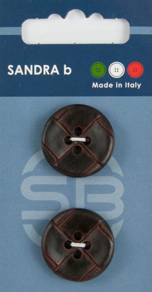 Sandra CARD093 Пуговицы, темно-коричневый