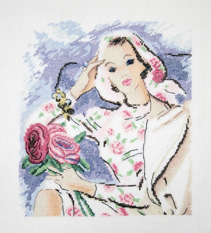 Набор для вышивания Марья Искусница 09.009.09 Девушка с розами
