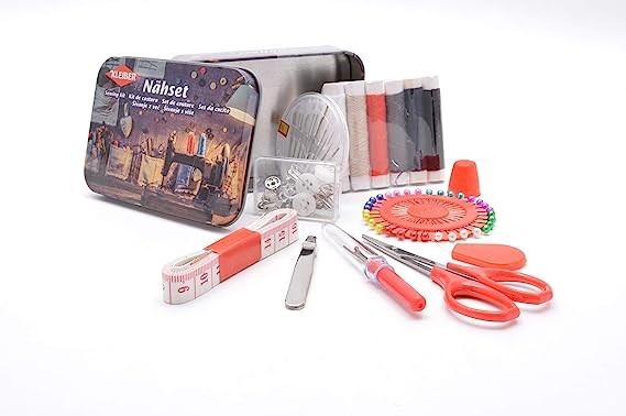 Kleiber 922-07 Набор для шитья, для путешествий в металлической коробке