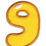 HKM 12387RUS Термоаппликации "Цифра "9" цветная