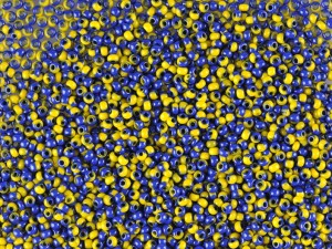 Preciosa Ornela 311-19001-10/0-83730 Желтый с синим бисер 10/0 1000 г