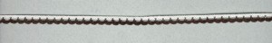 IEMESA 3174/33 Мерсеризованное хлопковое кружево, ширина 7 мм, цвет белый с коричневым