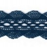 IEMESA 1865/10 Мерсеризованное хлопковое кружево, ширина 34 мм, цвет синий