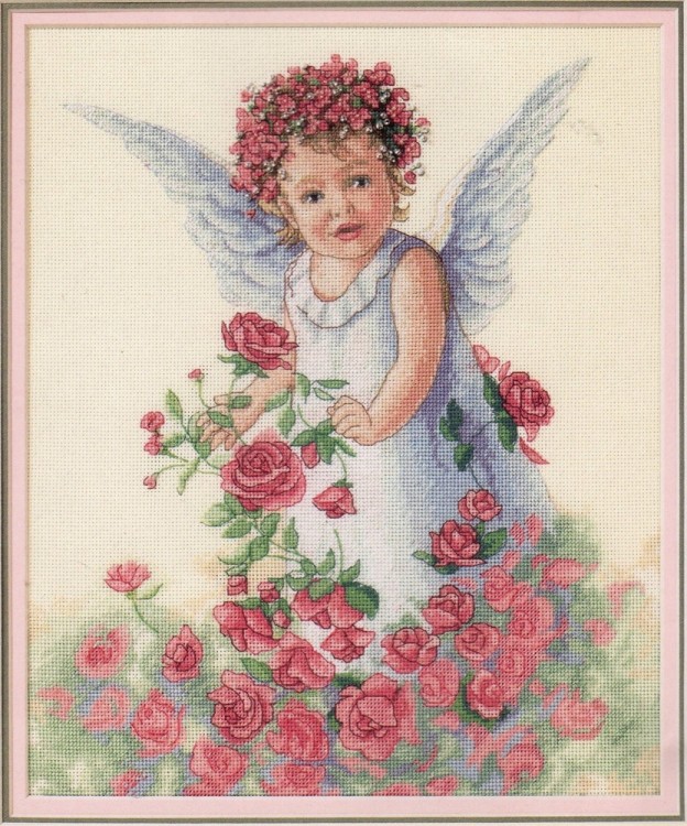 Набор для вышивания Dimensions 13729 Rose Petal Angel (made in USA)