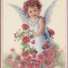 Набор для вышивания Dimensions 13729 Rose Petal Angel (made in USA)
