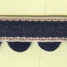 Matsa 13307/1 Тесьма декоративная, ширина 20 мм, джинс с вьюнком, синяя