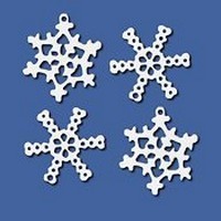 Mill Hill 15001 Декоративная подвеска "WHITE Metal Snowflake"