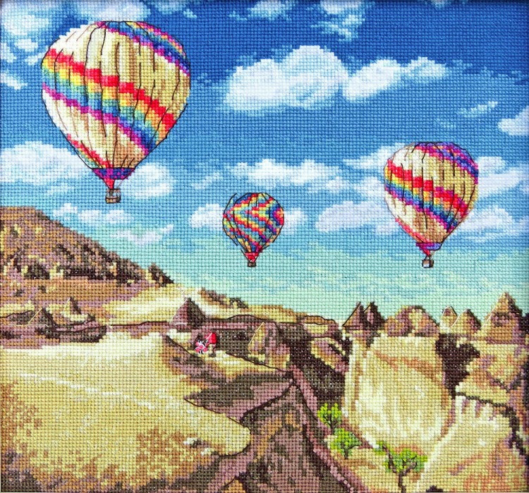 Набор для вышивания LetiStitch 961 Balloons over Grand Canyon (Воздушные шары над Гранд-Каньоном)