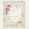 Набор для вышивания Anchor ACS05 Floral Heart Wedding Sampler (Сердце с цветами. Свадебный мотив)
