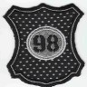 HKM 33376/1SB Термоаппликация "Fleck 98 Netzstoff silberner Out"