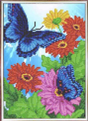 Каролинка КББН(Ч) 4009 Синие бабочки