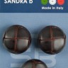 Sandra CARD095 Пуговицы, темно-коричневый