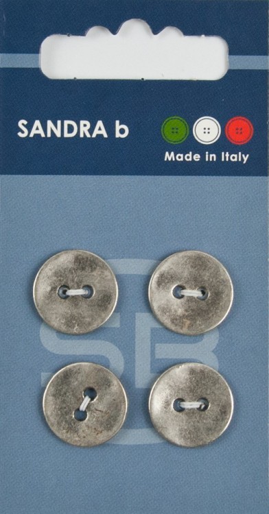Sandra CARD195 Пуговицы, серебряный