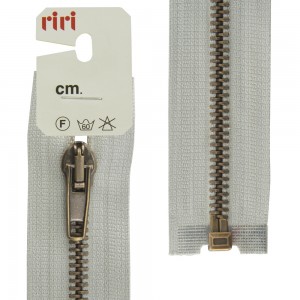 Riri 2513094/60/2118 Молния металлическая, разъемная, 5 мм, 60 см, светло-серый