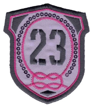 HKM 33367/1SB Термоаппликация "Wappen 23 grau"
