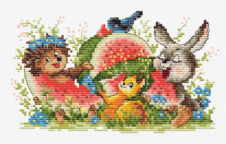 Набор для вышивания Многоцветница МКН 77-14 Арбузники