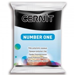 Efco 7941100 Полимерная глина Cernit №1, черный насыщенный (100% opacity)