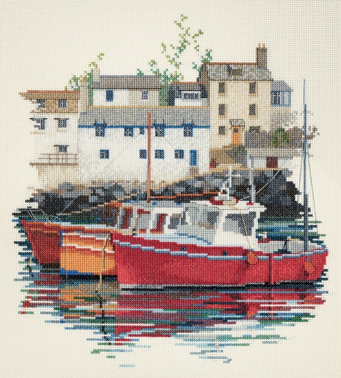 Набор для вышивания Derwentwater Designs SEA04 Fishin Village (Рыбацкая деревня)