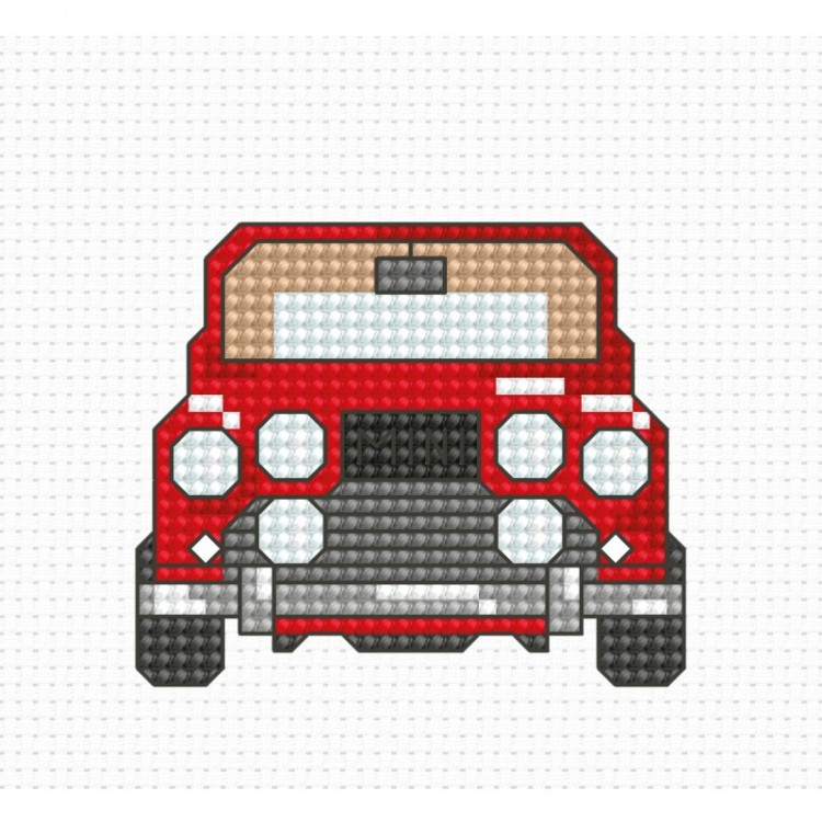 Набор для вышивания Luca-S B024 Красная машинка