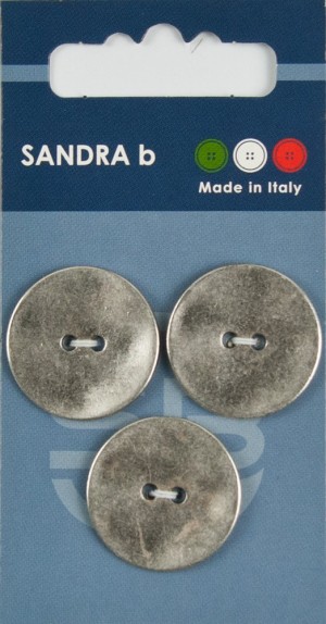 Sandra CARD196 Пуговицы, серебряный