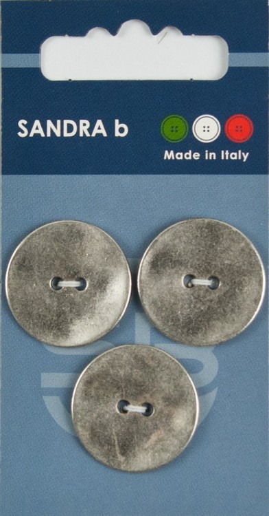 Sandra CARD196 Пуговицы, серебряный