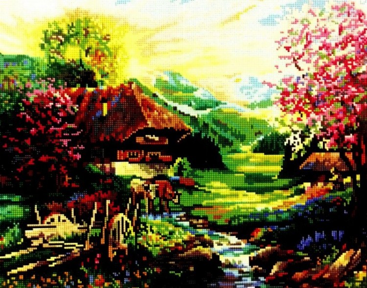 Painting Diamond GF1688 Летний домик