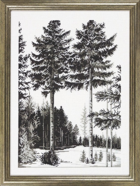 Набор для вышивания Permin 70-3127 Trees graphics (Графика деревьев)