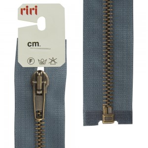 Riri 2513094/60/2122 Молния металлическая, разъемная, 5 мм, 60 см, серо-голубой