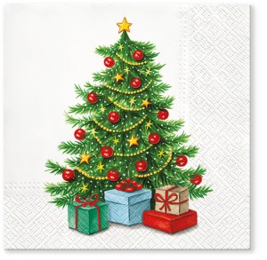 PAW Decor Collection TL836000 Салфетка трехслойная "Рождественское дерево"