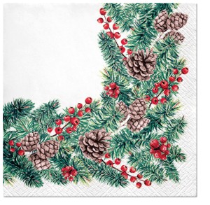PAW Decor Collection SDL017300 Салфетка трехслойная для декупажа "Зимние ветки"