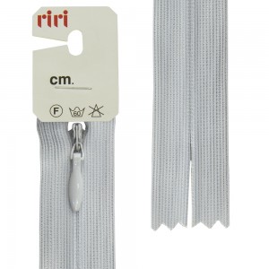 Riri 6010917/50/2118 Молния потайная, неразъемная, 4 мм, 50 см, светло-серый