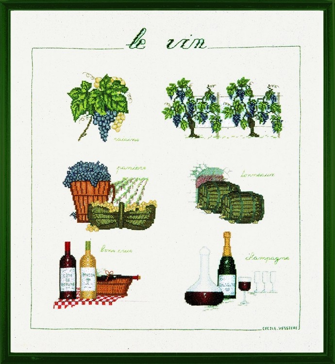 Набор для вышивания Le Bonheur des Dames 1181 Vin (Вино)