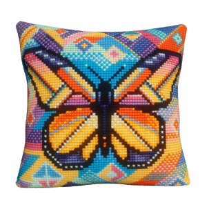 Collection D'Art 5503CK Подушка "Орнамент с бабочкой"