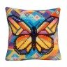 Набор для вышивания Collection D'Art 5503CK Подушка "Орнамент с бабочкой"