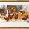 Набор для вышивания Eva Rosenstand 14-108 Курицы и гусь