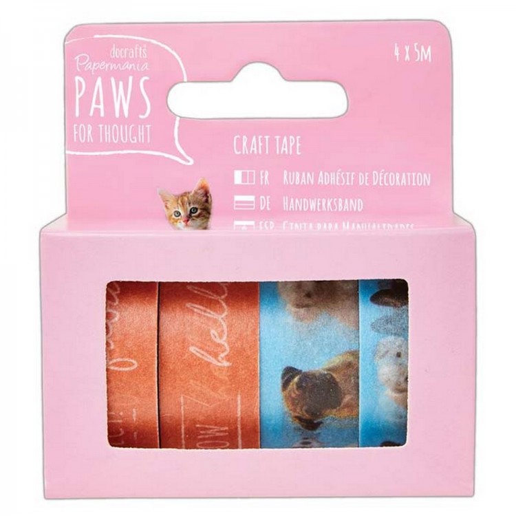 Docrafts PMA462102 Набор лент клеевых бумажных Paws for Thought