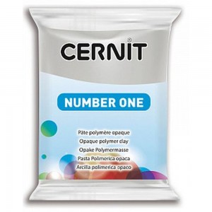 Efco 7941150 Полимерная глина Cernit №1, серый насыщенный(100% opacity)