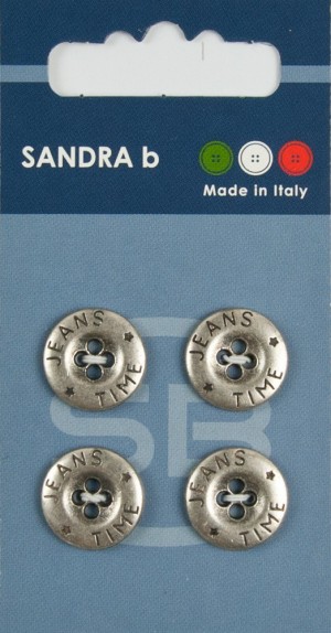 Sandra CARD197 Пуговицы, серебряный