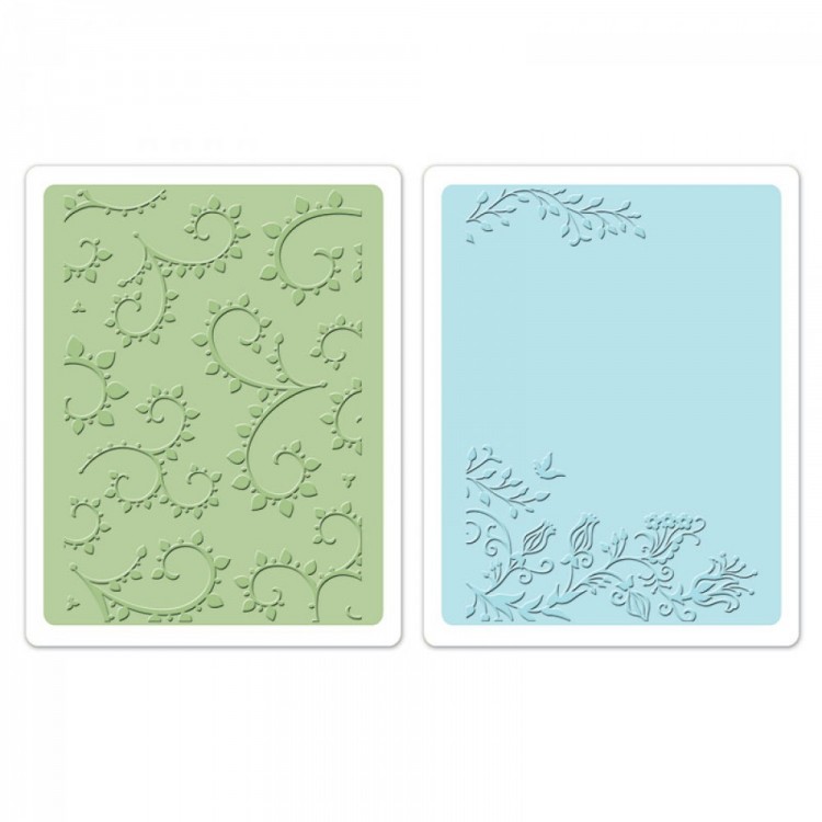 Sizzix 658485 Набор папок для эмбоссирования Texture Fades Garden Set