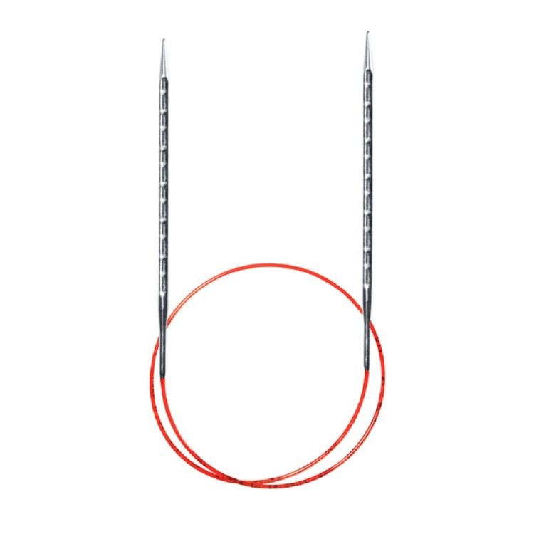 Addi 716-2 Спицы металлические круговые с удлиненным кончиком addiUnicorn Lace 80см