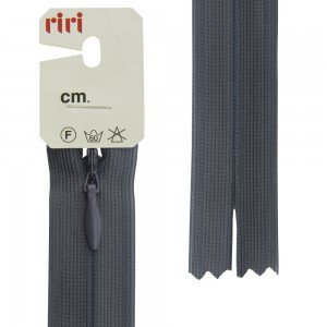 Riri 6010917/50/2121 Молния потайная, неразъемная, 4 мм, 50 см, серый стальной