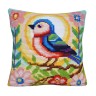 Набор для вышивания Collection D'Art 5504CK Подушка "Птичка на ветке"