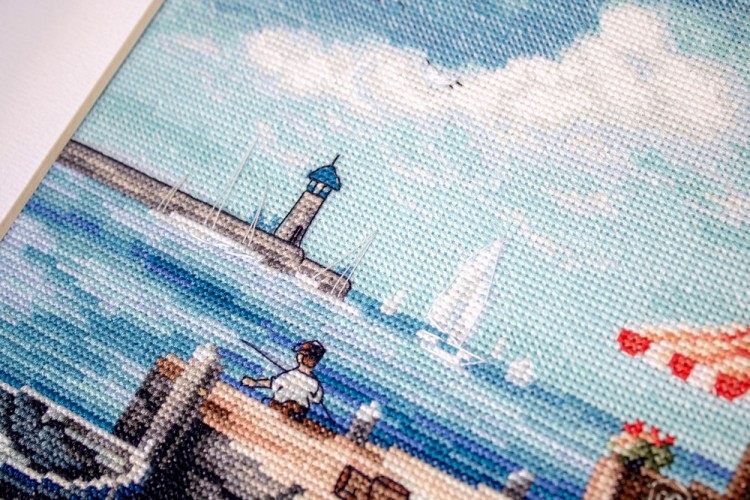 Набор для вышивания LetiStitch 908 Sea Port (Морской порт)
