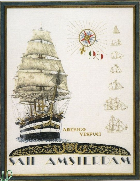 Набор для вышивания Thea Gouverneur 2080A Sail 1995 (Парусник 1995)