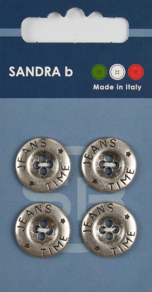 Sandra CARD198 Пуговицы, серебряный