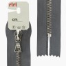 Riri 3651221/16/2121 Молния металлическая, неразъемная, на атласной тесьме, 6 мм, 16 см, серый стальной